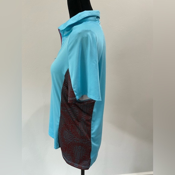 Antigua Women's Blue Golf Polo - Picture 3 of 6